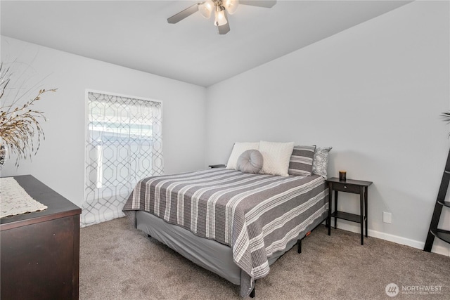 300 SW 7th Ave Unit 127, Battle Ground, WA 98604 - carpeted bedroom with a ceiling fan and baseboards