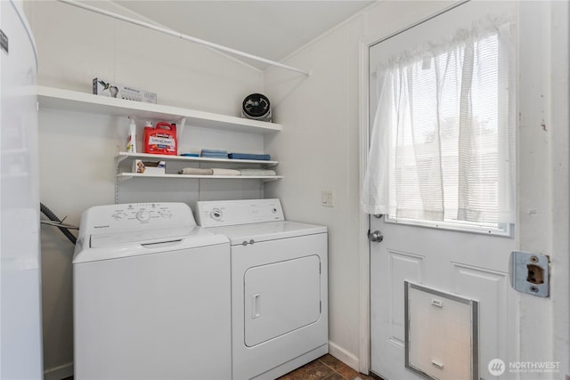 300 SW 7th Ave Unit 127, Battle Ground, WA 98604 - laundry area with washer and clothes dryer and crown molding
