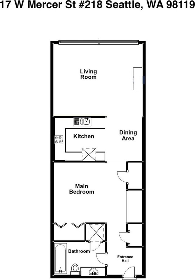 17 W Mercer St Unit 218, Seattle, WA 98119 - property floor plan