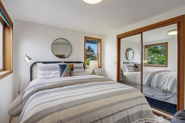 2433 E Valley St, Seattle, WA 98112 - bedroom featuring multiple windows and a closet