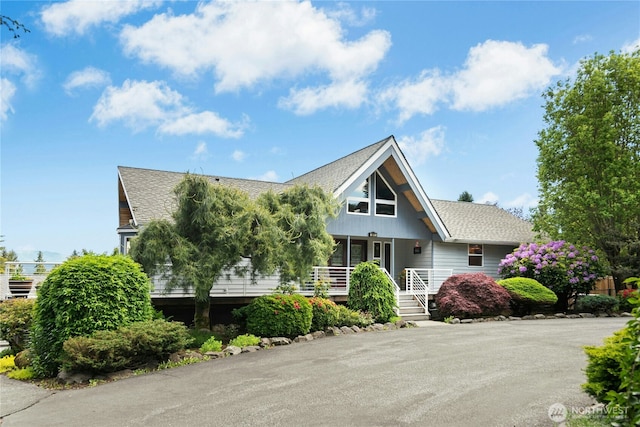13911 Meridian Ave N, Marysville, WA 98271 - view of front of property featuring a porch and a shingled roof