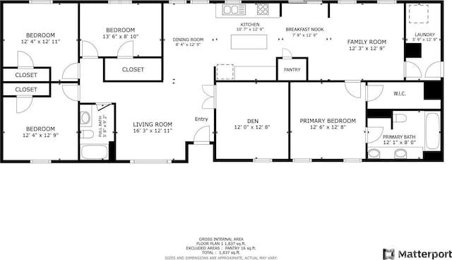 3516 Meadowbrook Ln SE, Lacey, WA 98503 - room layout