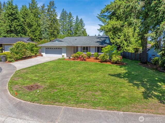14210 NE 63rd Ct, Redmond, WA 98052 - ranch-style house featuring driveway, a garage, and stucco siding