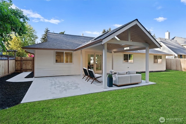 7118 177th St SW, Edmonds, WA 98026 - rear view of property featuring a patio and roof with shingles