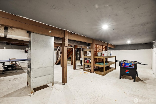1051 Yellowstone, Snoqualmie Pass, WA 98068 - unfinished below grade area featuring stairs