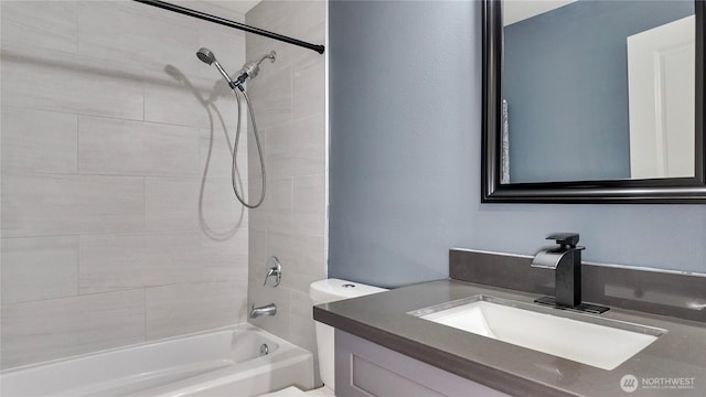 22470 Sunridge Way NE, Poulsbo, WA 98370 - full bath featuring bathtub / shower combination, vanity, and toilet
