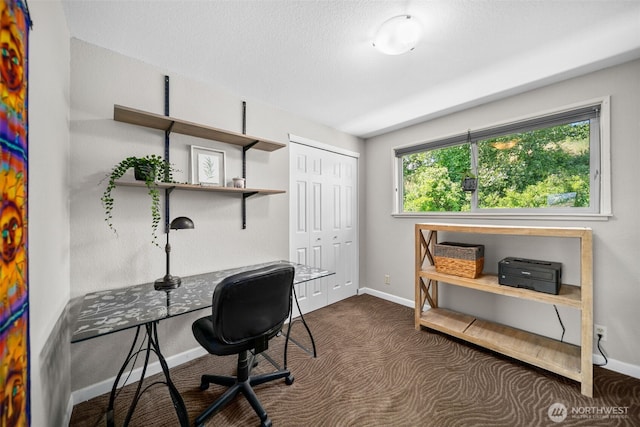 1901 Sleepy Hollow Rd, Wenatchee, WA 98801 - office with baseboards and dark colored carpet