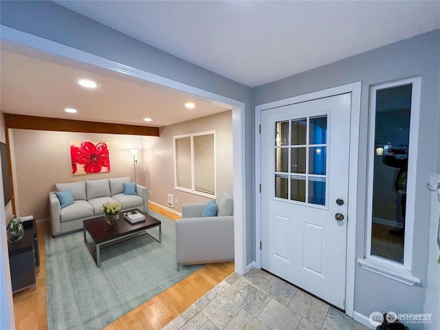 18528 20th Dr SE, Bothell, WA 98012 - living area featuring recessed lighting and baseboards
