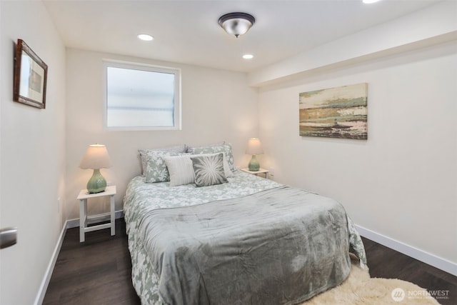 19027 37th Ave S, Seatac, WA 98188 - bedroom with baseboards, wood finished floors, and recessed lighting