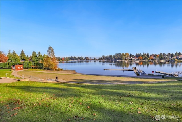 19027 37th Ave S, Seatac, WA 98188 - view of property's community featuring a yard and a water view