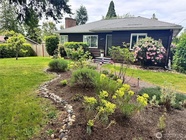 19027 37th Ave S, Seatac, WA 98188 - view of front facade with a chimney and roof with shingles