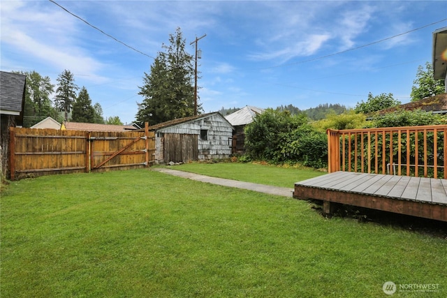 45885 Division St, Concrete, WA 98237 - view of yard featuring a deck