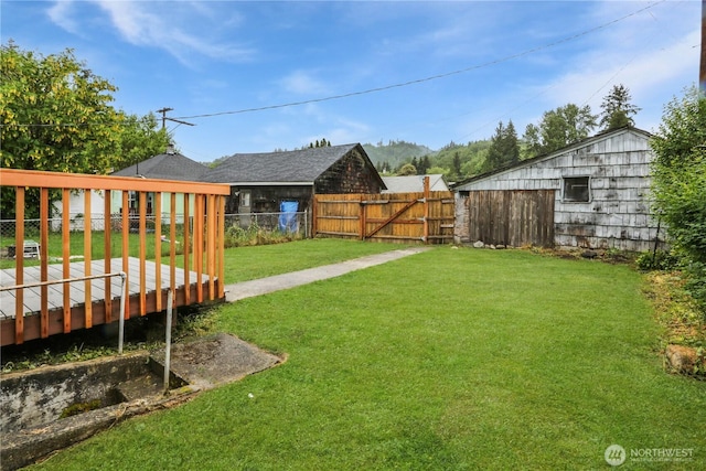 45885 Division St, Concrete, WA 98237 - view of yard with a deck
