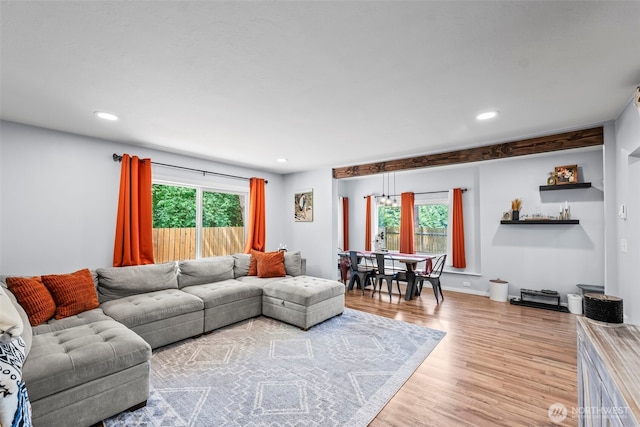 140 Tremont St, Port Orchard, WA 98366 - living area featuring wood finished floors and recessed lighting