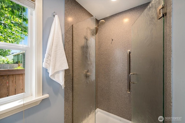 7530 25th Ave NW, Seattle, WA 98117 - full bathroom featuring a stall shower and plenty of natural light