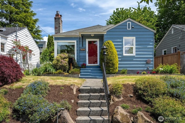 7530 25th Ave NW, Seattle, WA 98117 - bungalow featuring a chimney