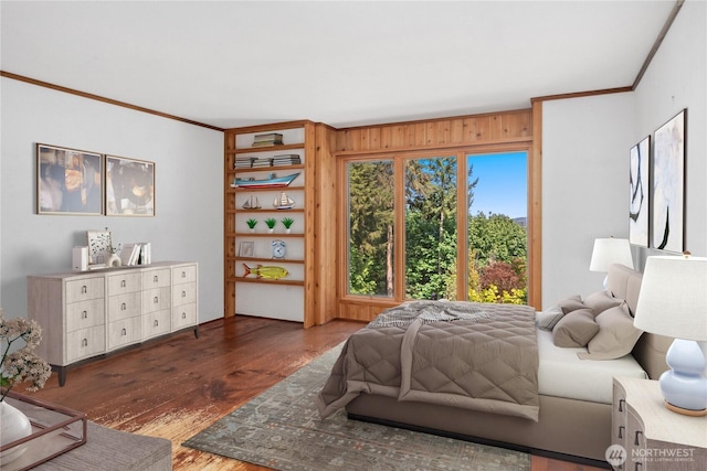 160 Bywater Way, Port Ludlow, WA 98365 - bedroom featuring ornamental molding and wood finished floors