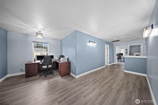 20723 197th Ave E, Orting, WA 98360 - office featuring wood finished floors and baseboards