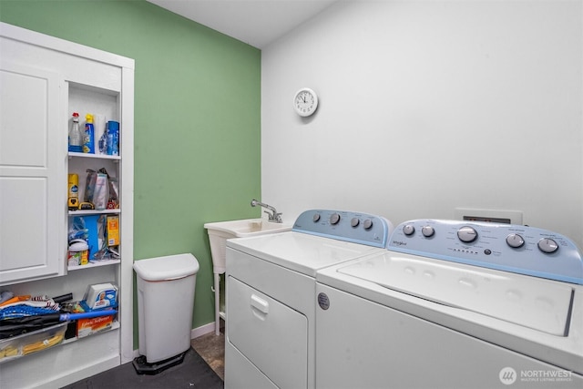14945 Fox Hill Rd SE, Yelm, WA 98597 - washroom with washer and clothes dryer