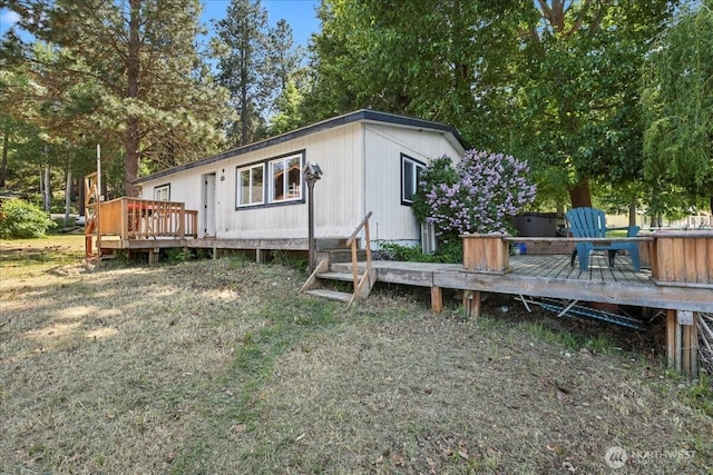 741 Twin Lakes Rd, Cle Elum, WA 98922 - view of front of house with a wooden deck