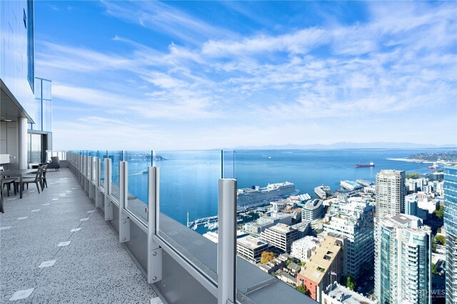 121 Stewart St Unit 2507, Seattle, WA 98101 - dock area with a water view and a view of city