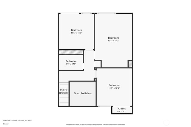 12304 NE 147th Ct, Kirkland, WA 98034 - room layout