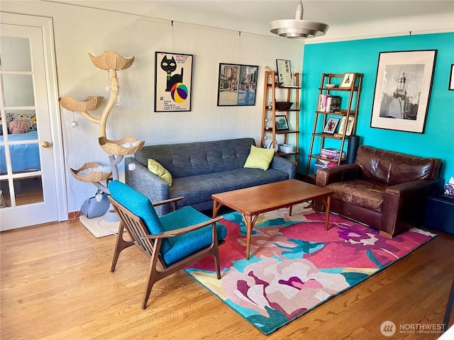 220 W Olympic Pl Unit 309, Seattle, WA 98119 - living room featuring wood finished floors