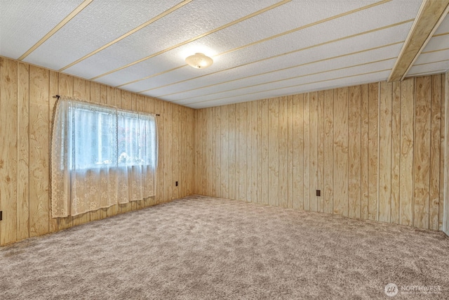 7300 32nd Ave NE Unit 5, Olympia, WA 98516 - spare room featuring carpet floors and wood walls