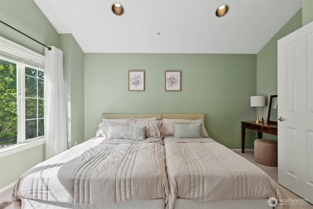 11800 SE 4th Pl Unit 203, Bellevue, WA 98005 - bedroom with baseboards and recessed lighting