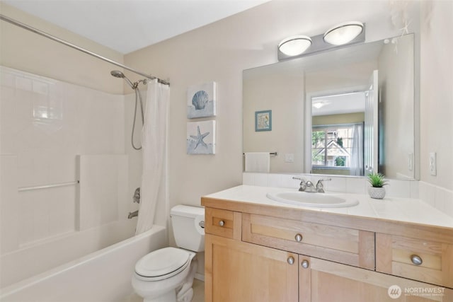 11800 SE 4th Pl Unit 203, Bellevue, WA 98005 - full bathroom with toilet, shower / tub combo with curtain, and vanity