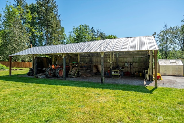 20800 Hartry Ln, Sedro Woolley, WA 98284 - view of parking with an outbuilding and a detached carport