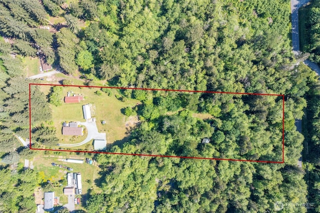 20800 Hartry Ln, Sedro Woolley, WA 98284 - aerial view of property and surrounding area with property boundaries highlighted