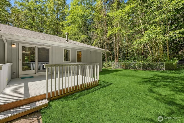 32227 Old Hansville Rd NE, Kingston, WA 98346 - view of yard with a wooden deck
