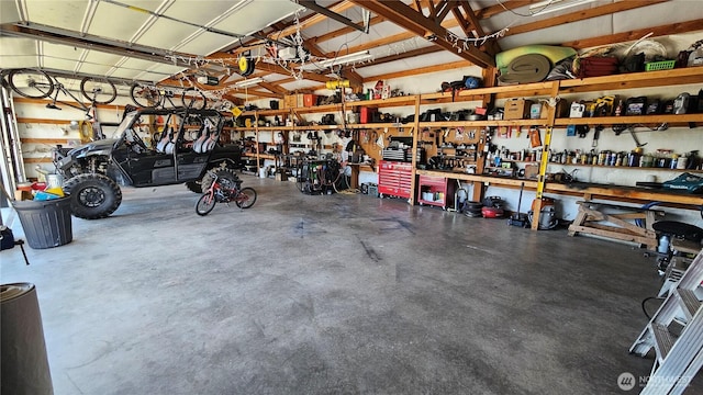 4319 H Street Rd, Blaine, WA 98230 - garage with a workshop area
