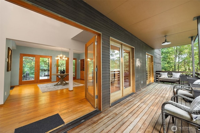 10608 NE 157th St, Bothell, WA 98011 - wooden terrace featuring french doors