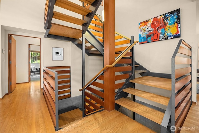 10608 NE 157th St, Bothell, WA 98011 - stairs with wood finished floors