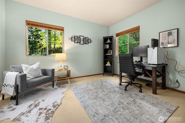 10608 NE 157th St, Bothell, WA 98011 - carpeted home office featuring baseboards