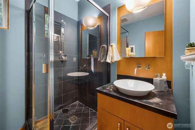 10608 NE 157th St, Bothell, WA 98011 - full bath featuring a shower stall and vanity