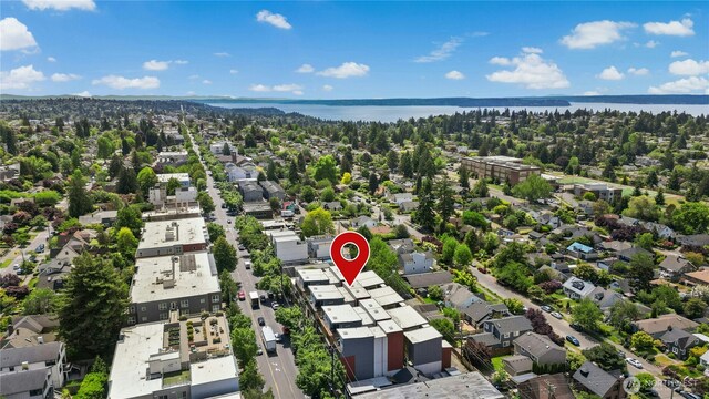 3219 California Ave SW Unit B, Seattle, WA 98116 - aerial view of residential area featuring a nearby body of water