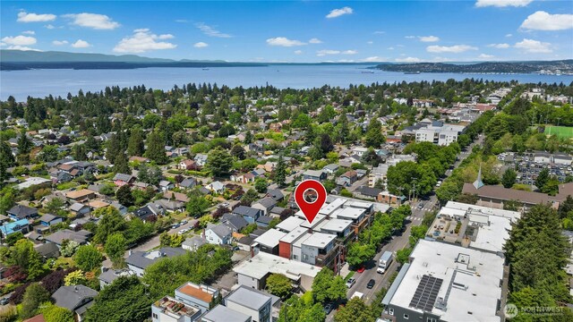3219 California Ave SW Unit B, Seattle, WA 98116 - aerial view of a large body of water
