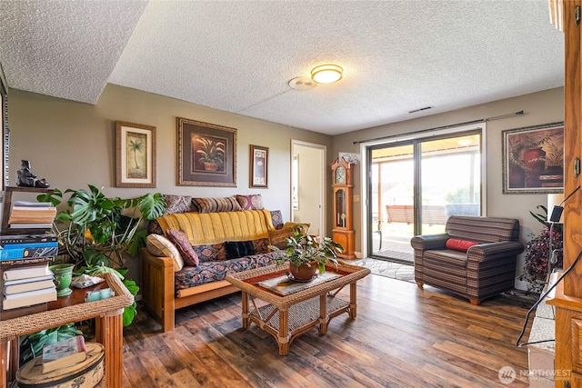 405 E Wiser Lake Rd, Lynden, WA 98264 - living room with a textured ceiling and wood finished floors