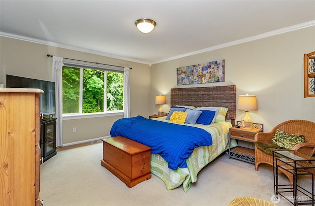 7623 152nd St SE, Snohomish, WA 98296 - carpeted bedroom featuring ornamental molding and baseboards