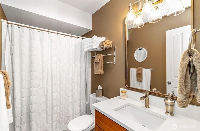 7623 152nd St SE, Snohomish, WA 98296 - full bath featuring toilet, vanity, and a chandelier