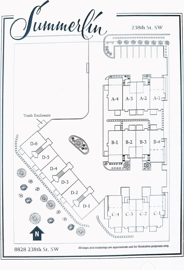 8828 238th St SW Unit D-1, Edmonds, WA 98026 - view of floor plan / room layout