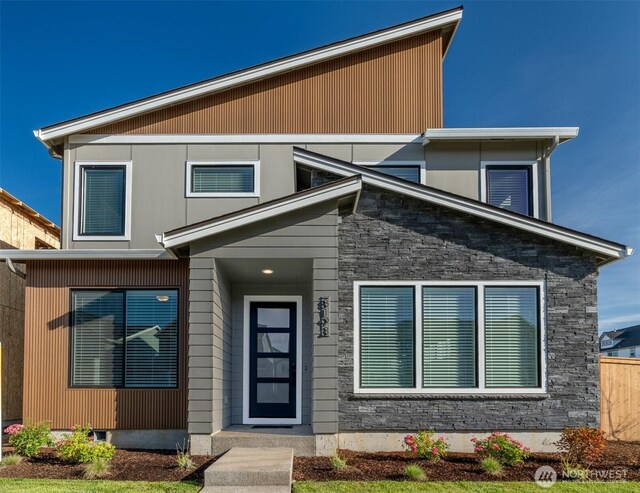 14524 204th Ave E Unit 893, Bonney Lake, WA 98391 - contemporary home featuring stone siding