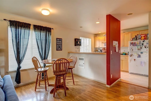 536ST N 103rd Unit A, Seattle, WA 98133 - dining room featuring light wood-style flooring, recessed lighting, and baseboards