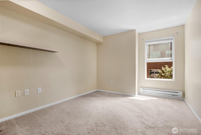 4343 Roosevelt Way NE Unit 401, Seattle, WA 98105 - carpeted spare room featuring baseboard heating and baseboards