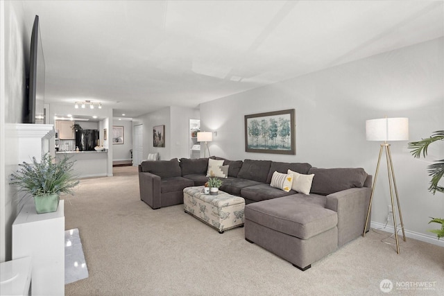 15512 Country Club Dr Unit B25, Mill Creek, WA 98012 - living room with light carpet and baseboards