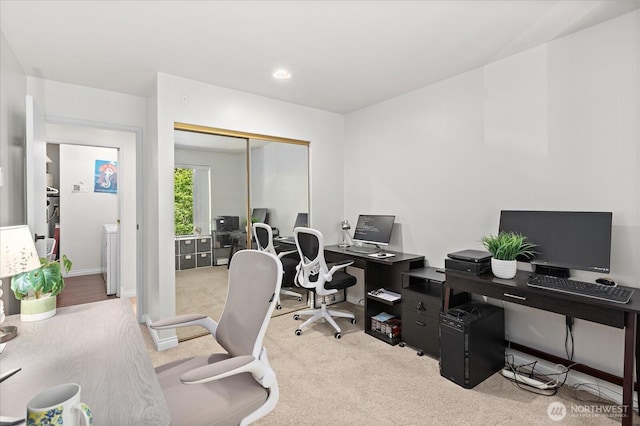 15512 Country Club Dr Unit B25, Mill Creek, WA 98012 - office featuring carpet and recessed lighting