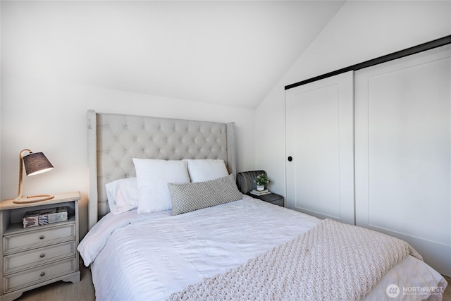 4489 Sucia Dr, Ferndale, WA 98248 - bedroom with lofted ceiling and a closet